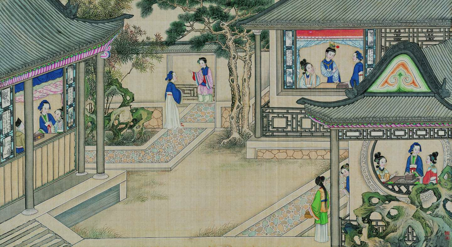 文学名著 绘本 清孙温绘全本红楼梦图 工笔高清 知乎