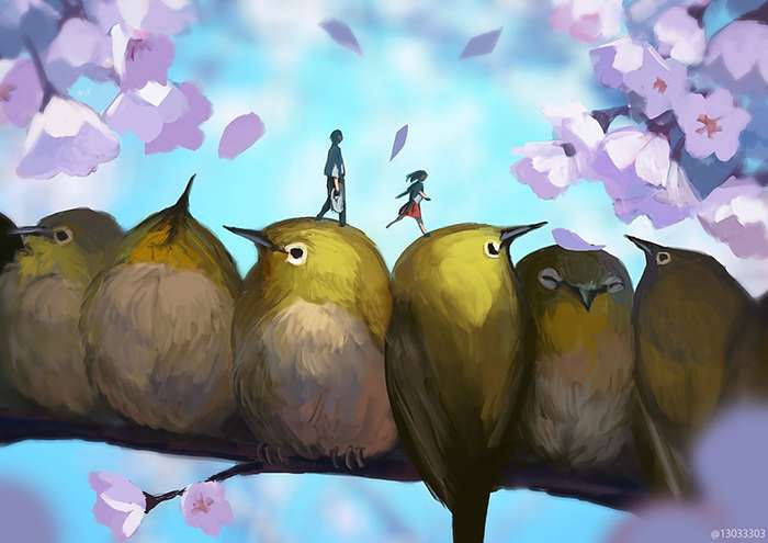 治愈而阴暗 孤独且温柔 巨大生物插画师もの久保 知乎