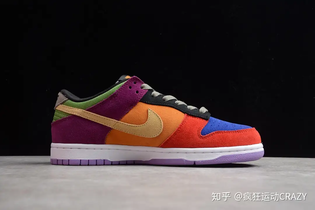 耐克Nike 彩蛋拼接SB Dunk Low SP Viotech 彩虹滑板鞋- 知乎