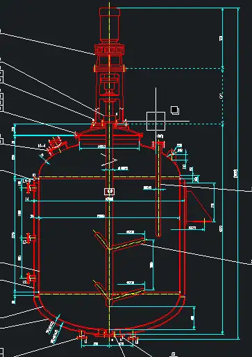 搪瓷反應釜cad圖紙免費領