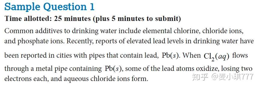 年ap化学最新网考样卷 知乎