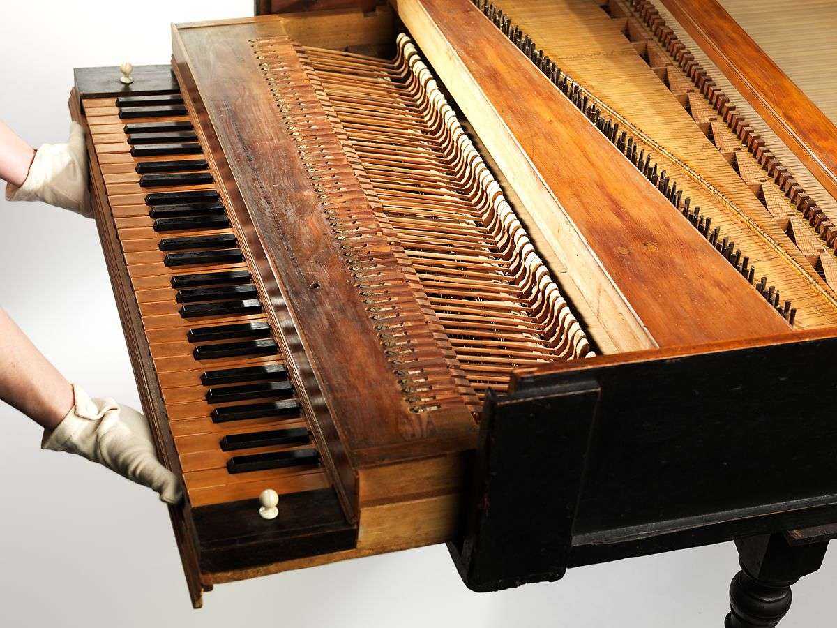 克里斯托福里于 1720 年制作的钢琴的键盘