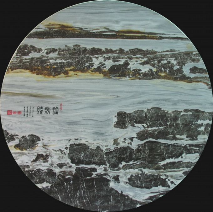 精美的天然大理石画欣赏