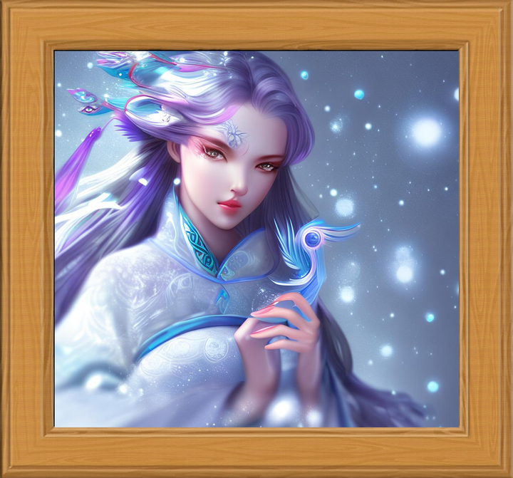 【AI绘画】人工智能艺术画作展示-2022年11月07日-第2弹（冰雪，凤凰，少女，未来感，高清，3d，精致面容，cg感，古风，唯美，毛发细致，人物立绘）