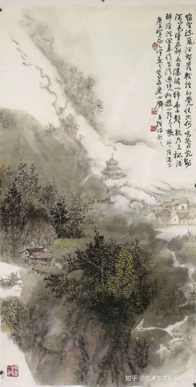 真作 掛軸 トテモ巨大で高尚な雰囲気の中国風 水墨鯉図 肉筆