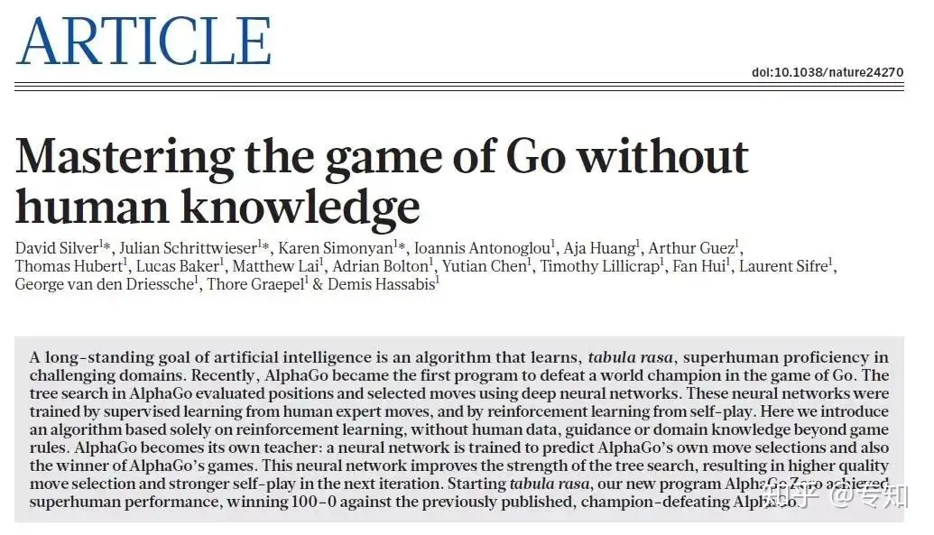 AlphaGo Zero] Mastering the game of Go without human knowledge