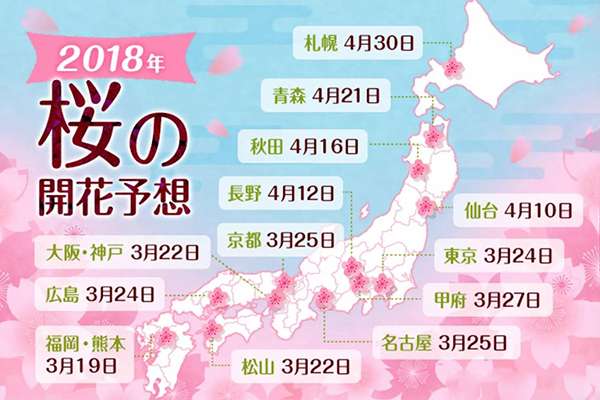 赏樱 18日本各地花期一览表 赏花圣地推荐 知乎