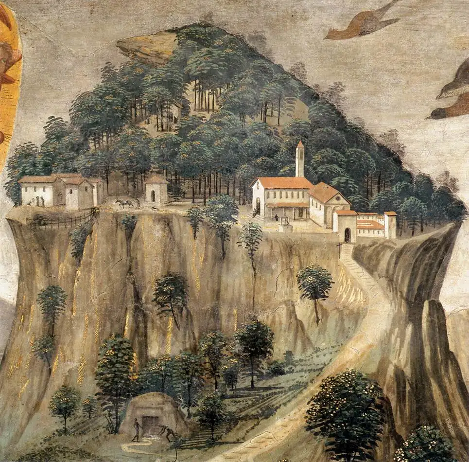 佛罗伦萨-圣三一教堂-萨塞蒂小堂：圣方济各生平六场景（基尔兰达约壁画