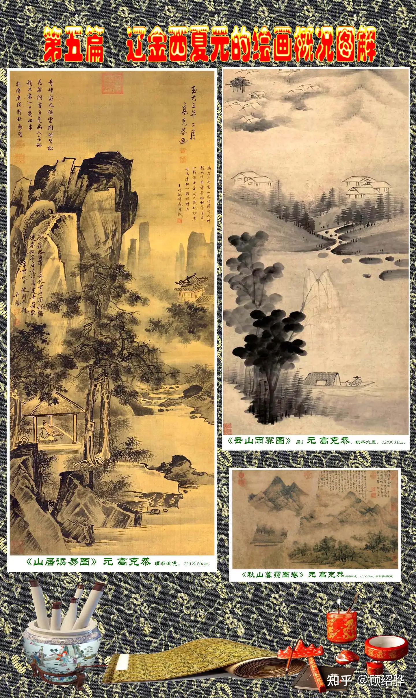 顾绍骅编辑中国画知识普及版第五篇辽金西夏元的绘画概况上二- 知乎