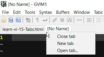 vim学习笔记多标签页tabs