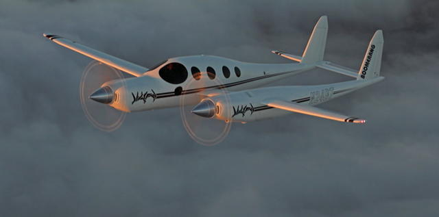 �������溽�����ʦ���ء�³̹��Burt Rutan����Ƶġ������ڡ���Boomerang����