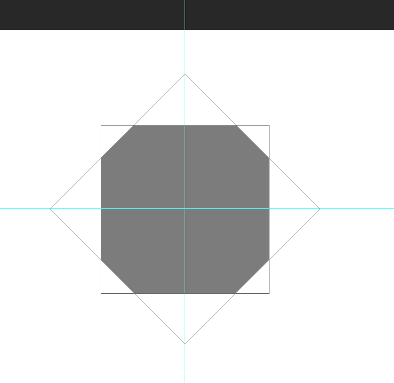 PS CC如何绘制一个平角正方形? - Anerter 的回