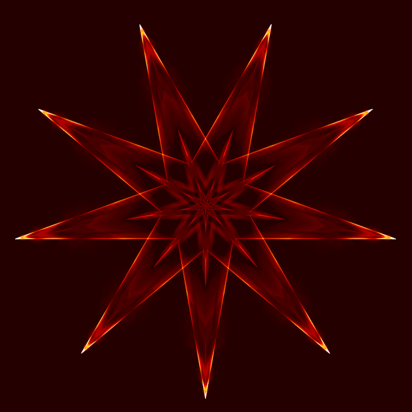 算法生成的25幅三角形图像 混沌开窍---24幅由算法生成的正方形图像