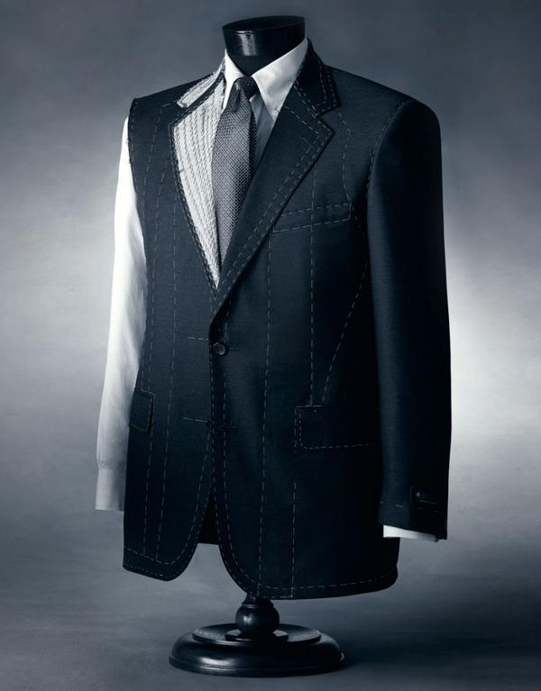 (左)和美剧《广告狂人》中的don draper(右) 为了使西服面料更加顺滑