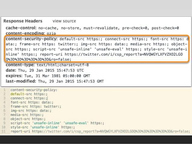 网页安全政策"(Content Security Policy,缩写 CSP) 网页安全政策"(Content Security Policy,缩写 CSP)