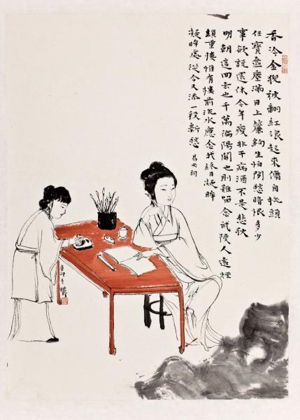 你觉得微博上很出名的水墨画画家林糊糊(林曦)的绘画水平如何?