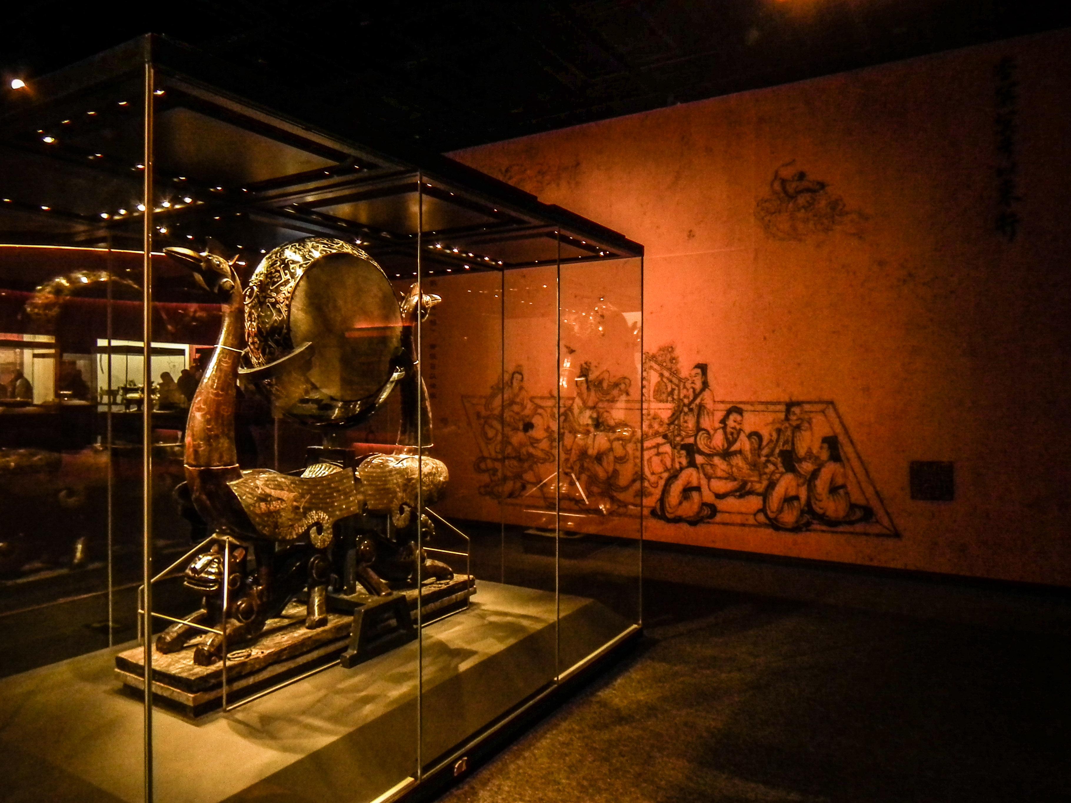 荆州博物馆楚国的漆木胎记