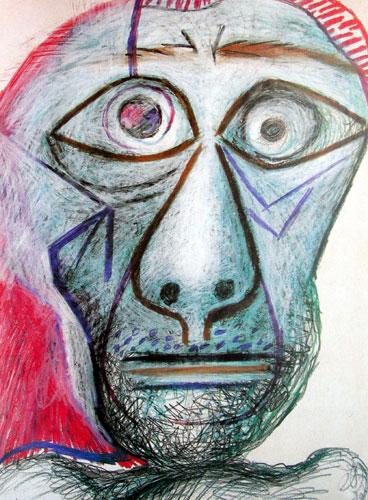 《毕加索最后的自画像》