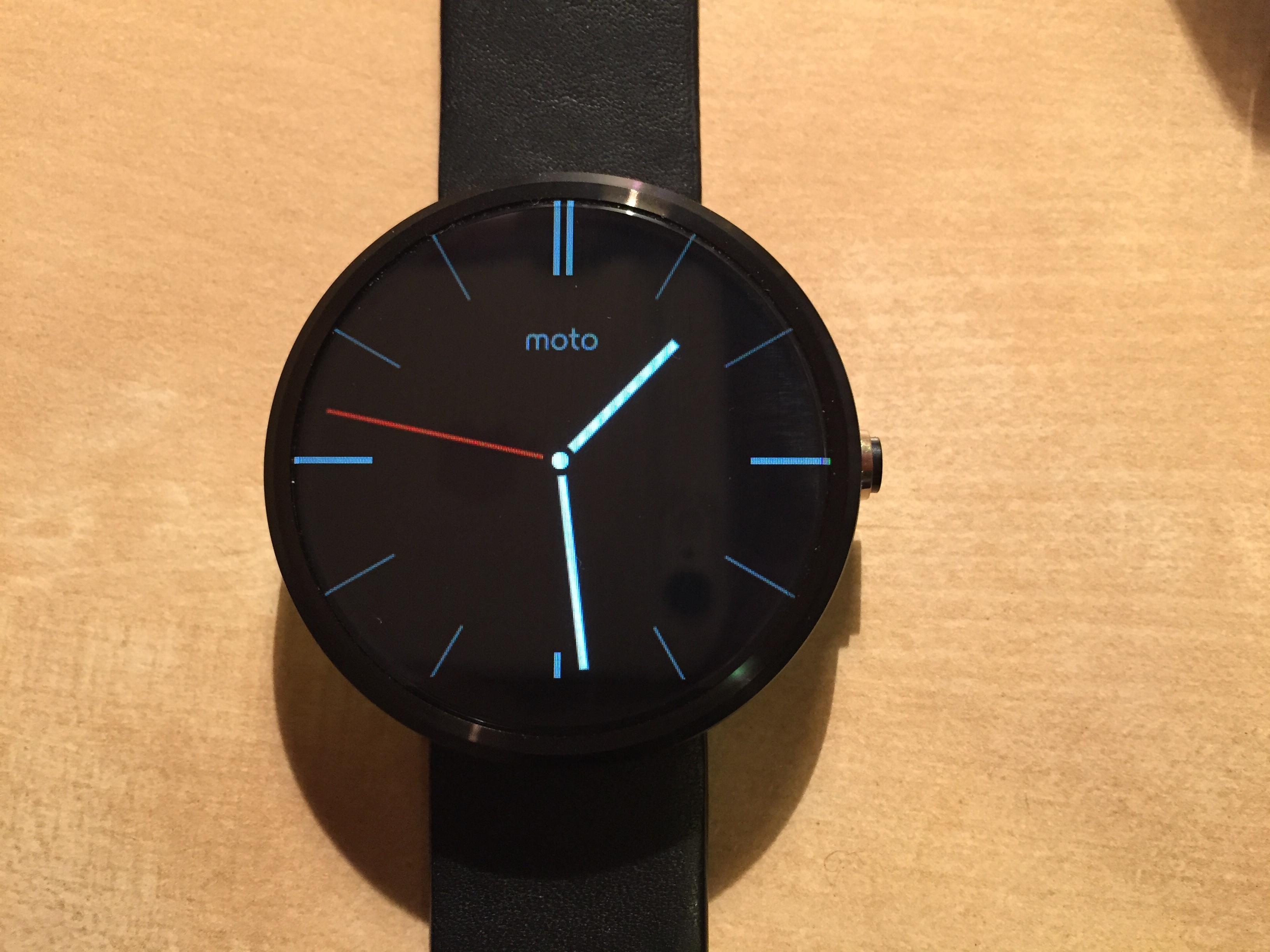 我今年买了块表moto360使用感受