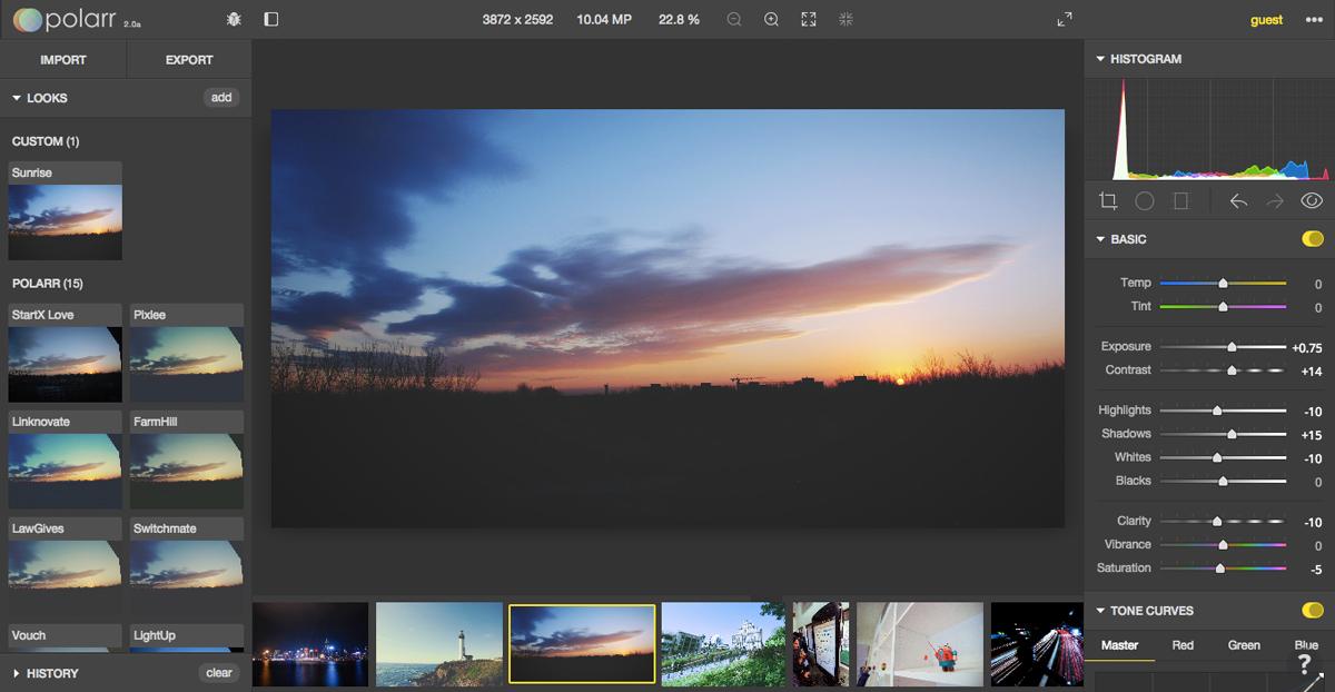 polarr - 穷人版 lightroom