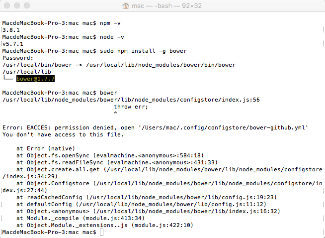 node bower安装有问题? - Node.js - 知乎