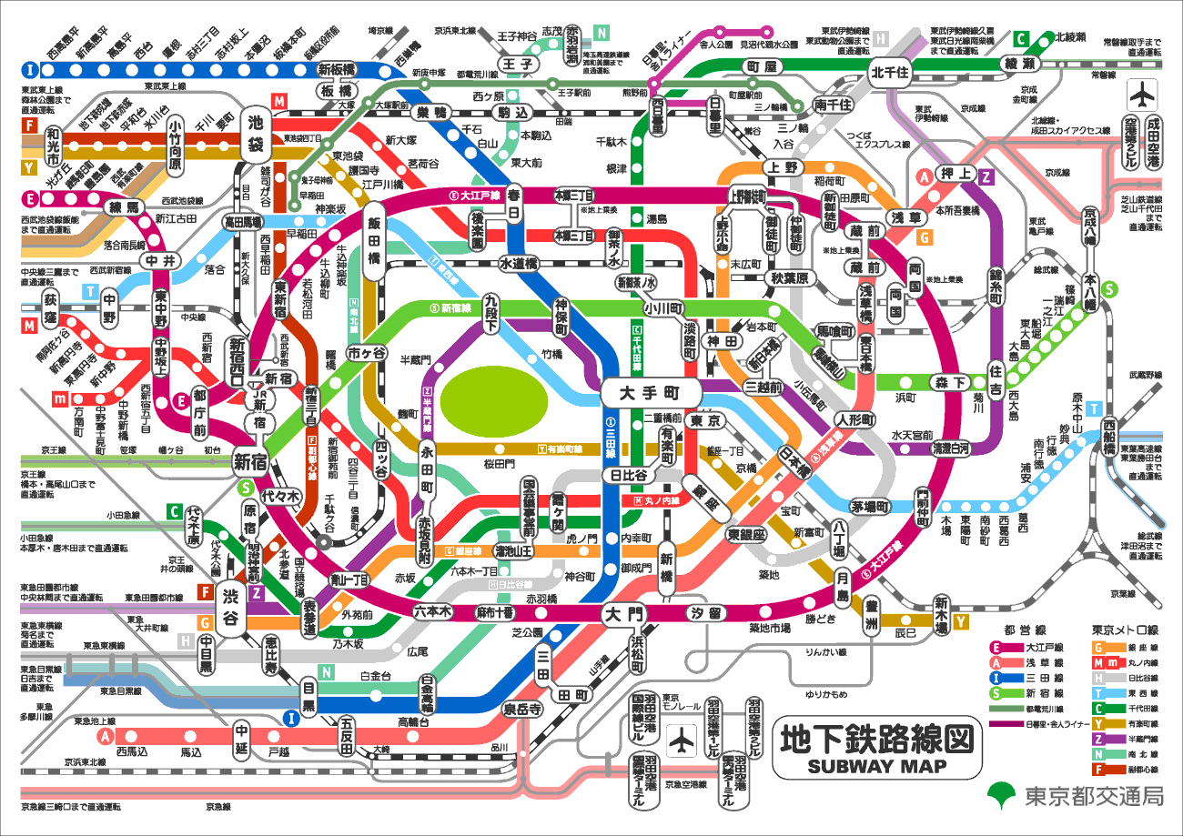 去东京自由行,应该购买网上的东京地铁3日券