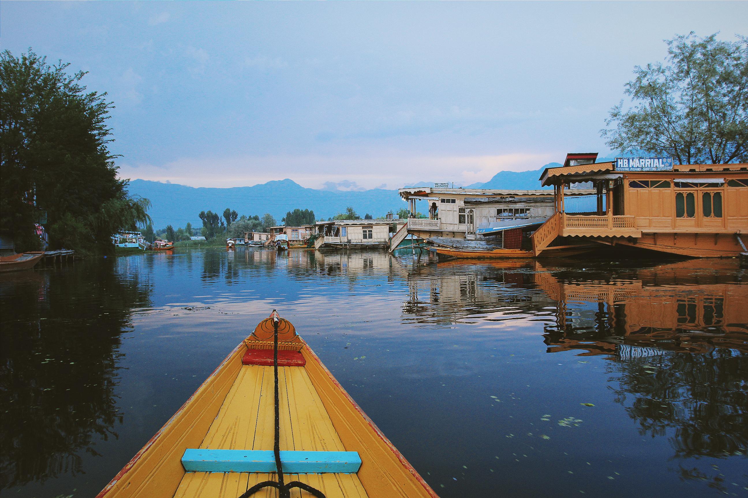 斯利那加印度无可争议的绝世风光
