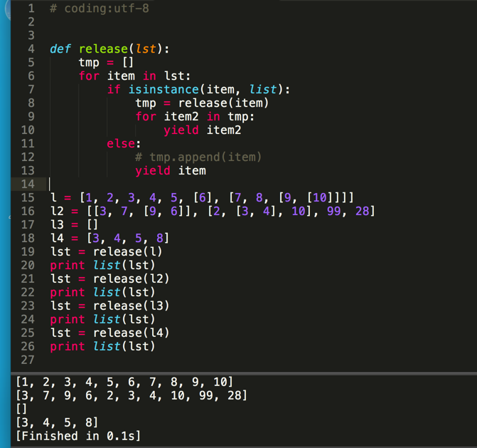 PYTHON在生成器函数中可以用递归吗?具体问