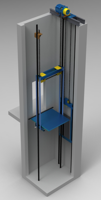 无机房电梯承重梁支撑在哪里?直接固定在砖墙上吗?还是设置圈梁?