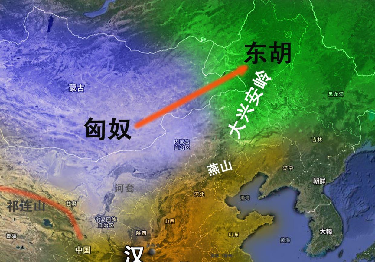 乌桓山和鲜卑山地图图片