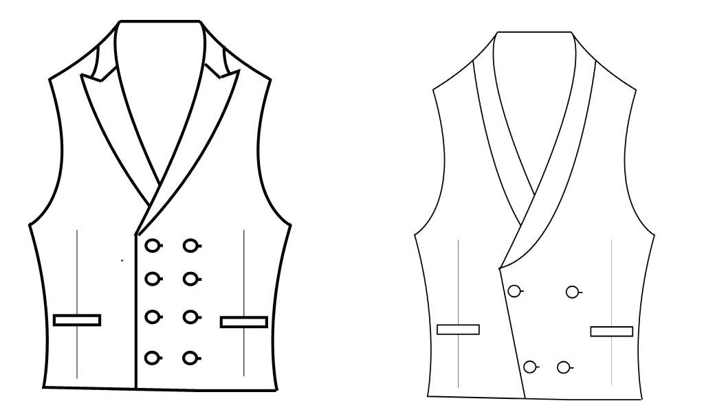 西装的马甲为何前后不一样