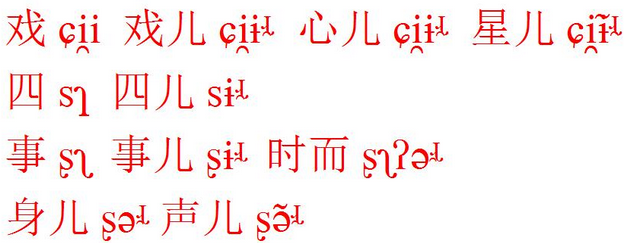 章桓小片的部分地区和石济片北部临淄淄川博山一代是完全没有儿化音的