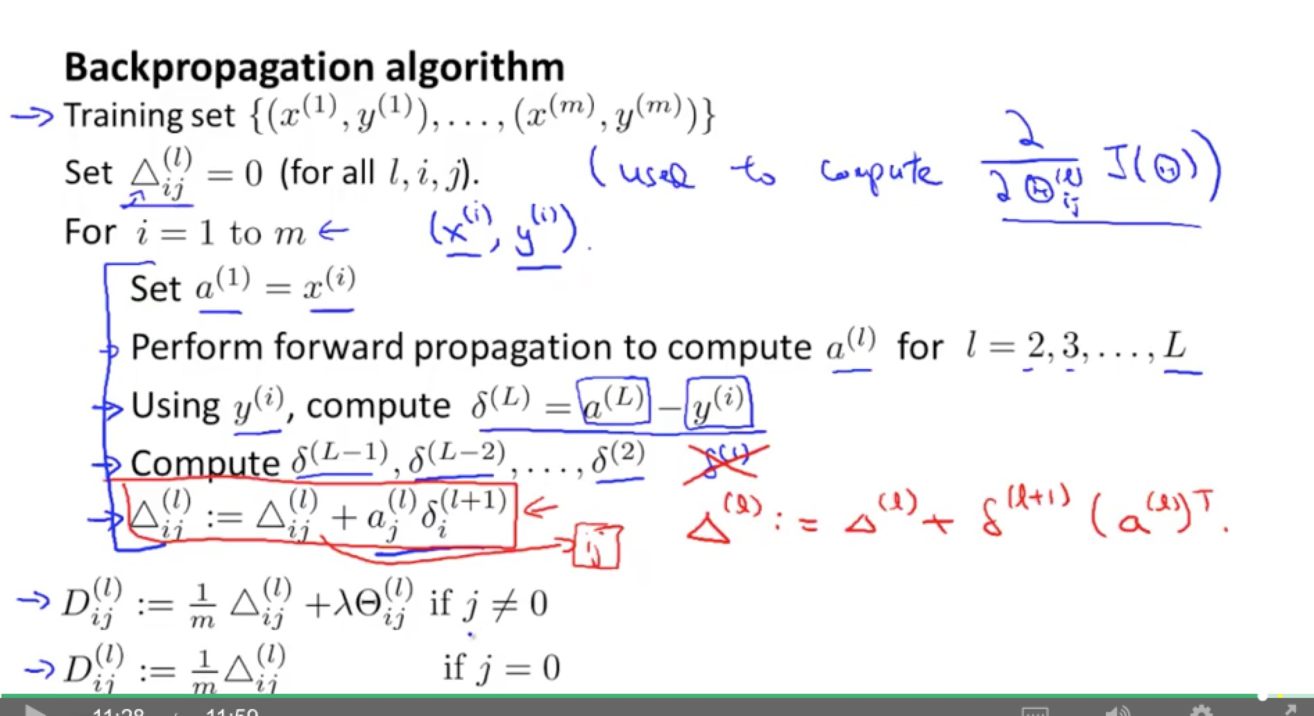 神经网络的学习 / 训练过程