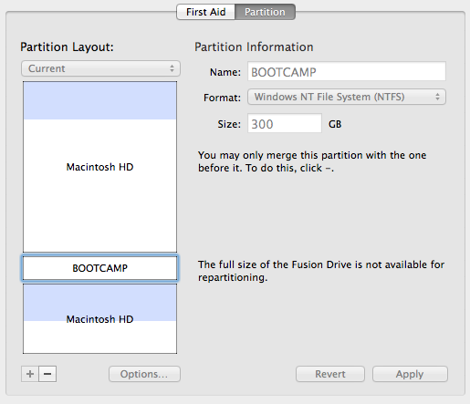 3tb Fusion Drive 安装bootcamp 后为何会显示三个分区 费一夫的回答 知乎