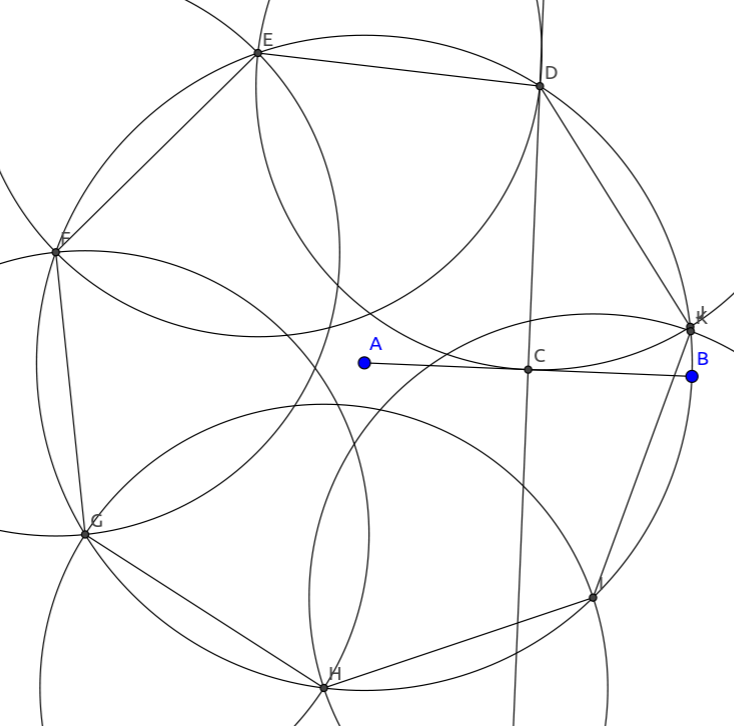 七边形圆规画法图片