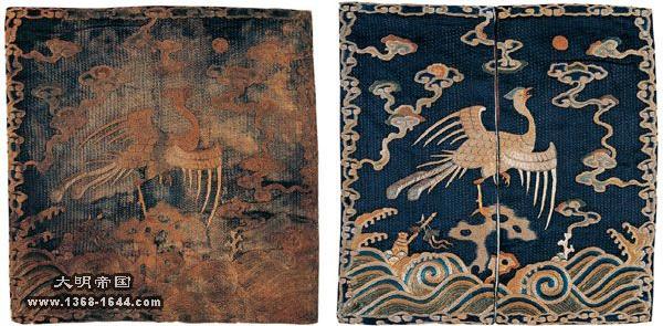 九品练雀(受不了上面一溜清晚期的补子了传一个早期的练雀洗洗眼)