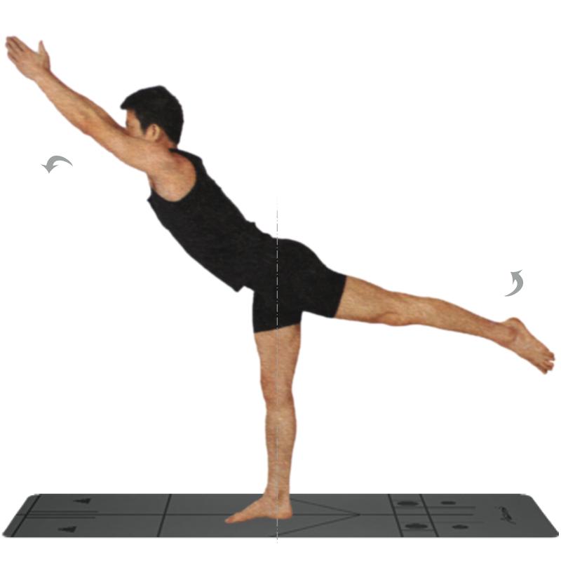 瑜伽体式战士式第三式