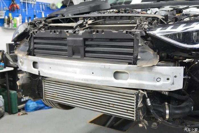 奥迪a4l防撞梁拆解看看与老款有何区别