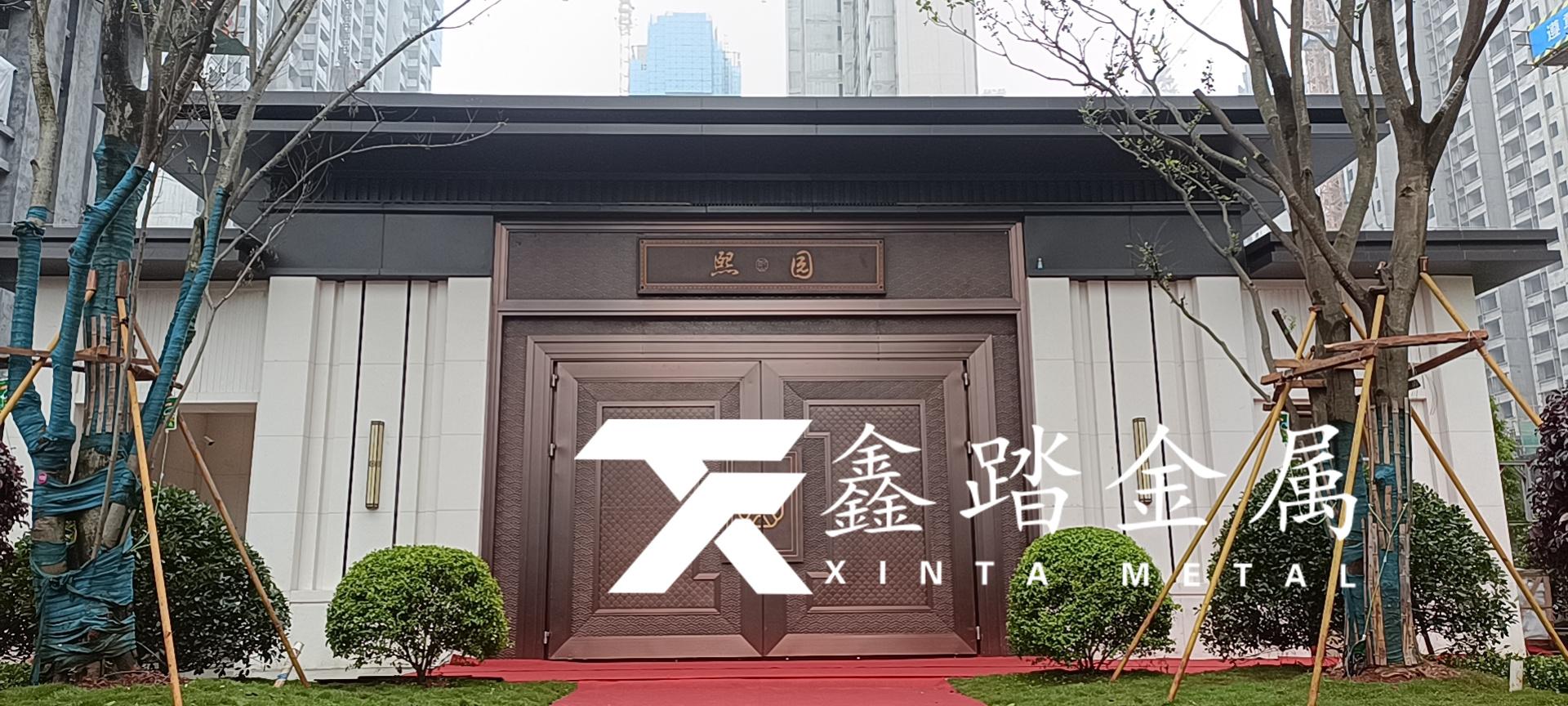售楼部仿古铜不锈钢大门案例让您更一步了解