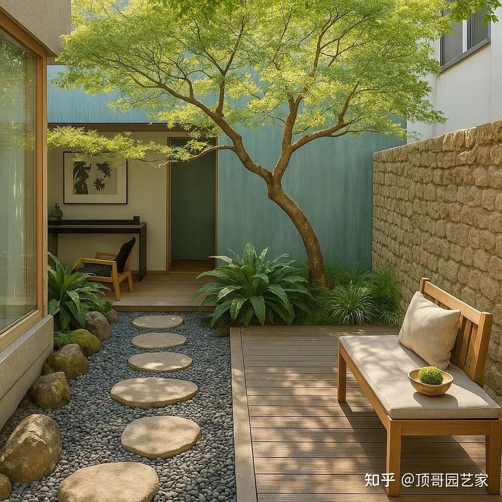 庭院设计的最高境界：不是填满，而是营造“呼吸感” - 知乎