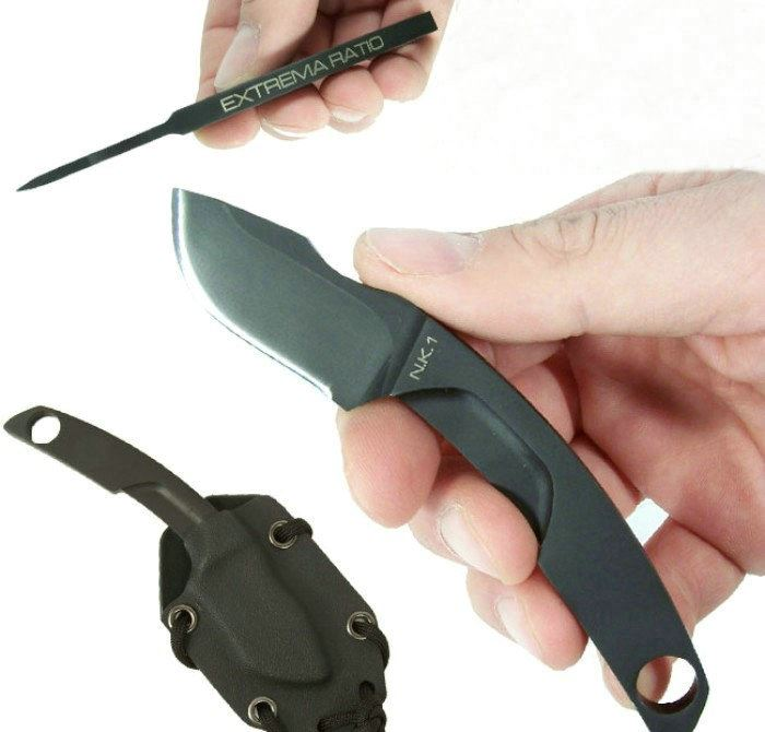 意大利极端武力nk1black全刃黑色涂层战术颈刀