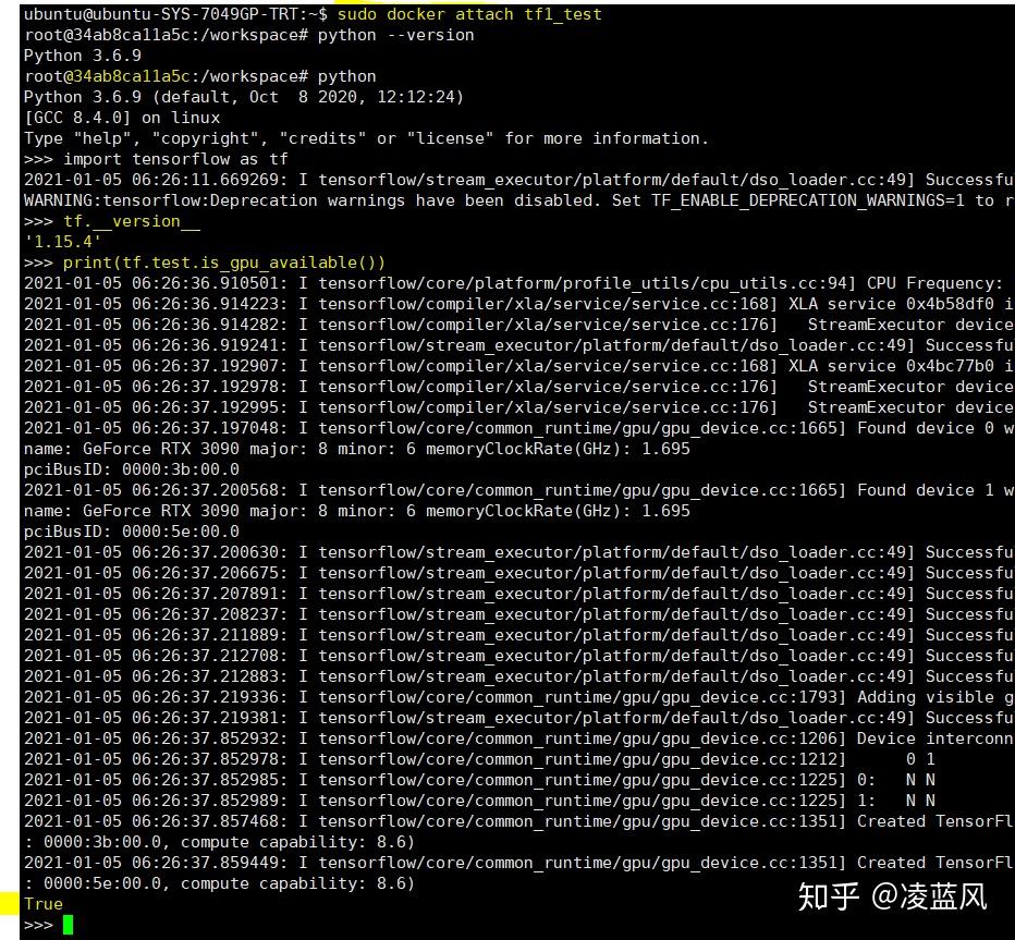 RTX3090 Tensorflow1 15 CUDA 11 1 Docker TF1 15 Rtx3090 tensorflow1 15 cuda 11 1 docker tf1 15
