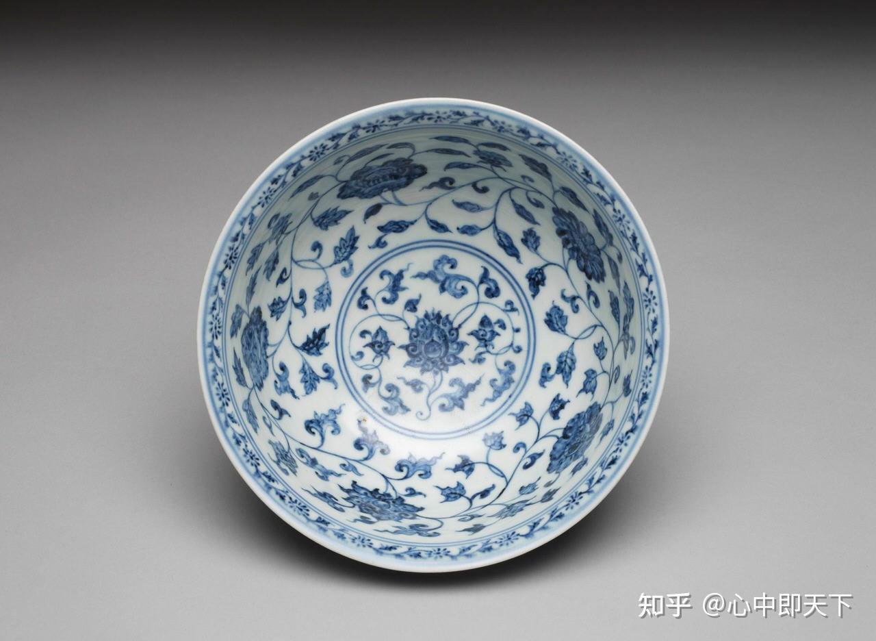 明宣德景德镇御窑厂青花缠枝莲纹碗- 知乎