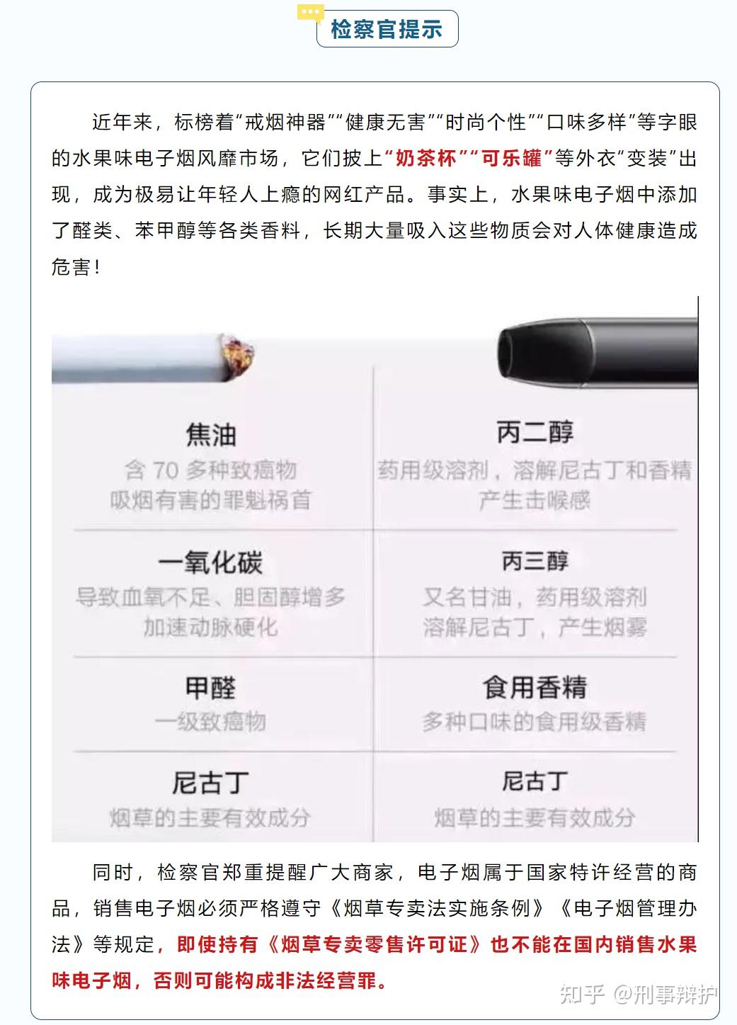 持有烟草专卖零售证销售水果味电子烟,真不应该定非法经营罪!
