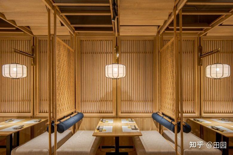 场景二:日料装修卡座区