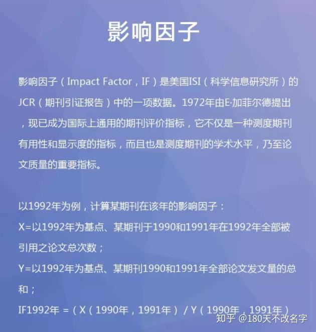 热词什么是影响因子