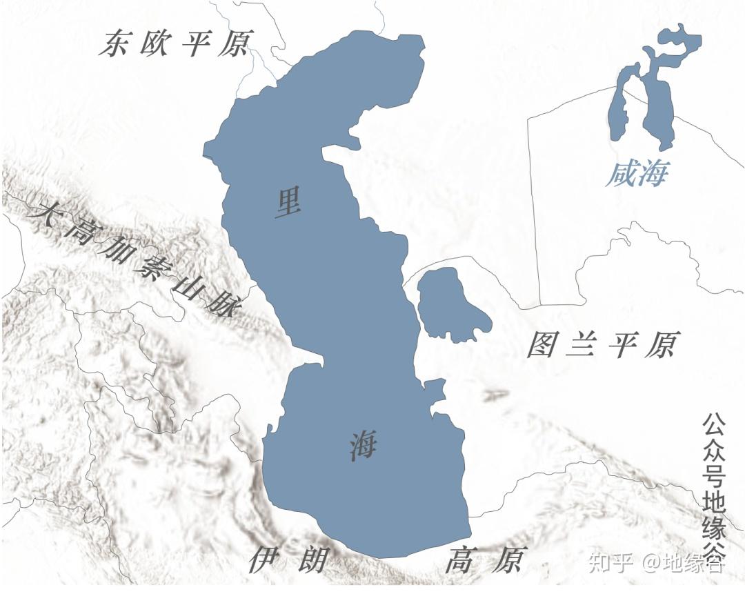 里海沿岸平原地图图片