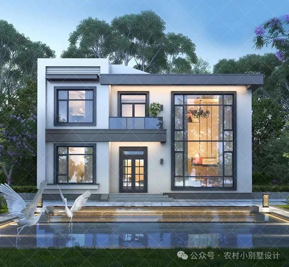 180套二层现代风别墅,2025新款二层现代农村自建房别墅 - 知乎