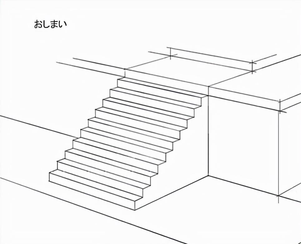 正面楼梯怎么画?画好立体感楼梯台阶的3个要点!