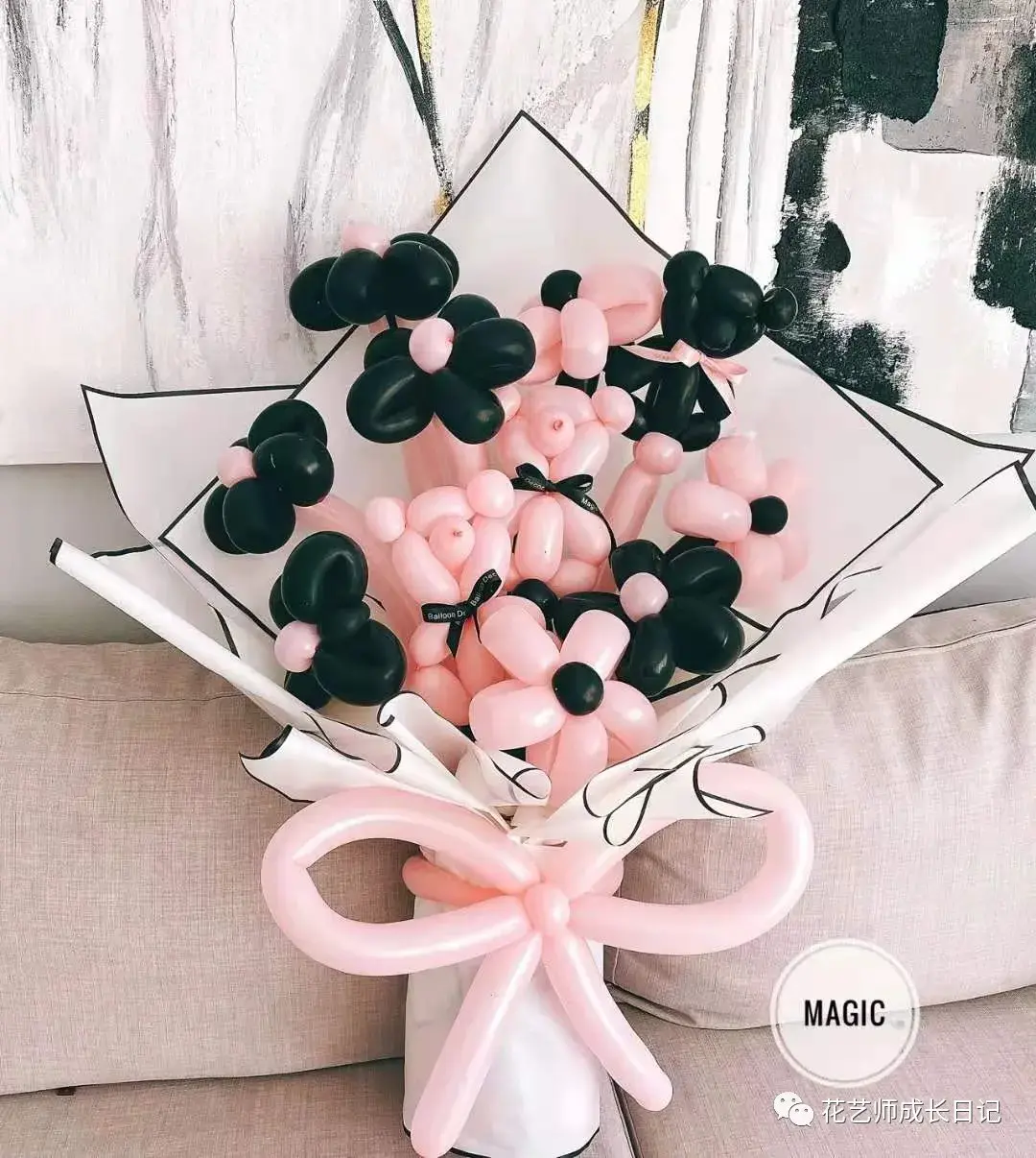 花艺奇思妙想vol47可可爱爱气球花束拍照氛围100分